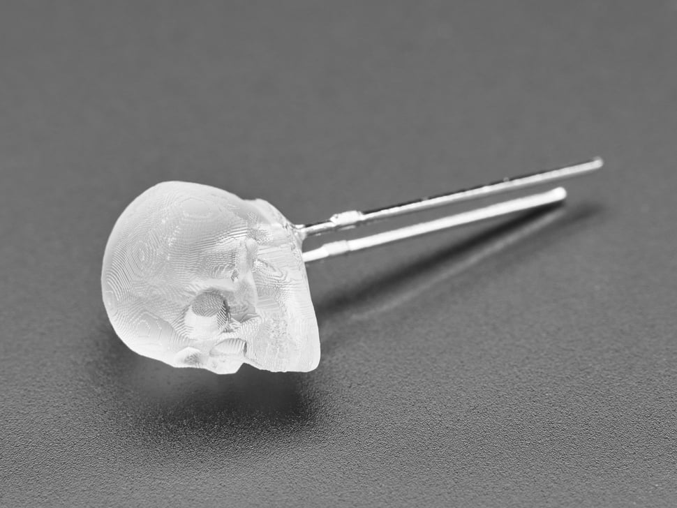 dLUX-dLITE Red Skull Shape LEDs 5 Pack by Unexpected Labs