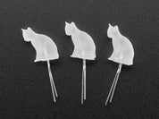 dLUX-dLITE RGB Rainbow Cat Shape LEDs 3 Pack by Unexpected Labs