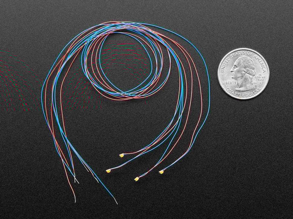 Miniature Wired LEDs - 0805 SMT LED - Pink - 5 pack