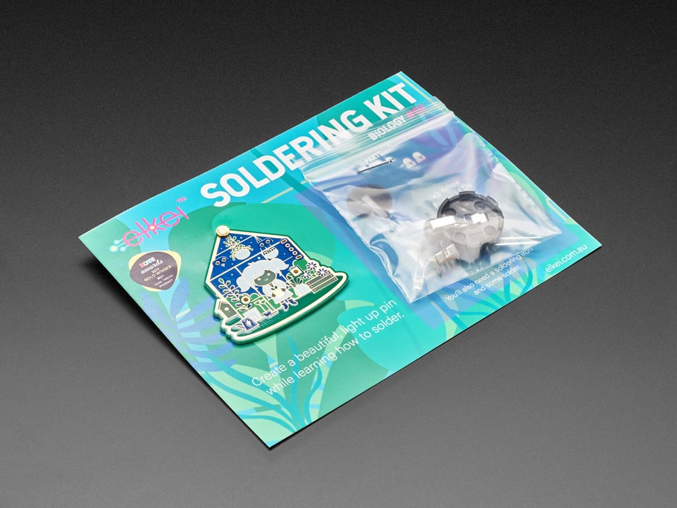 Biology Girl Badge Soldering Kit by Elkei Education