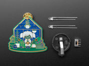 Biology Girl Badge Soldering Kit by Elkei Education