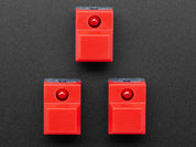 Step Switch with LED - Three Pack of Red Plastic with Red LED