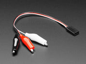 Shrouded Servo to Alligator Clip Cable - 17cm long