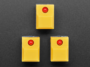 Step Switch with LED - Three Pack of Yellow with Red LED