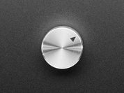 Anodized Aluminum Machined Knob - Silver - 20mm Diameter