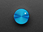 Anodized Aluminum Machined Knob - Blue - 20mm Diameter