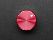 Anodized Aluminum Machined Knob - Red - 20mm Diameter