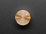 Anodized Aluminum Machined Knob - Gold - 20mm Diameter