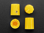 Yellow Micro Potentiometer Knob - 4 pack