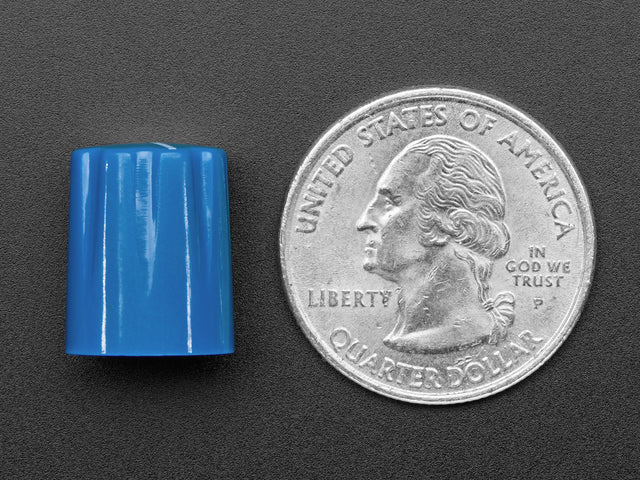 Blue Micro Potentiometer Knob - 4 pack