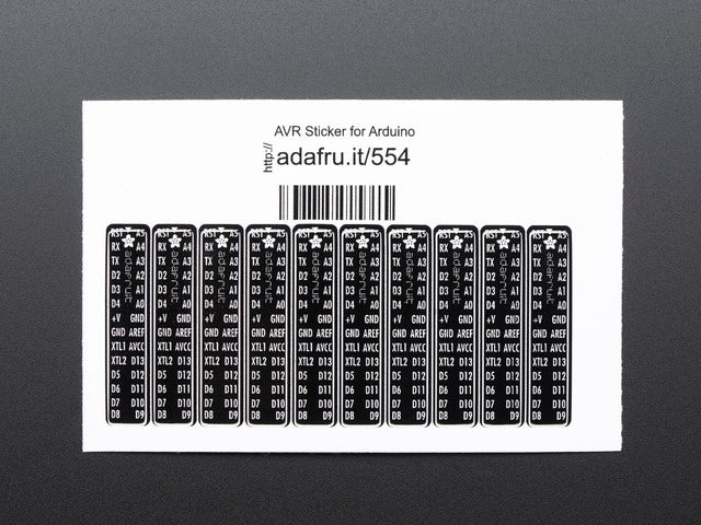 Adafruit AVR Sticker for Breadboard Arduino-compatibles - 10 pcs