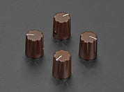 Brown Micro Potentiometer Knob - 4 pack