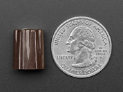 Brown Micro Potentiometer Knob - 4 pack