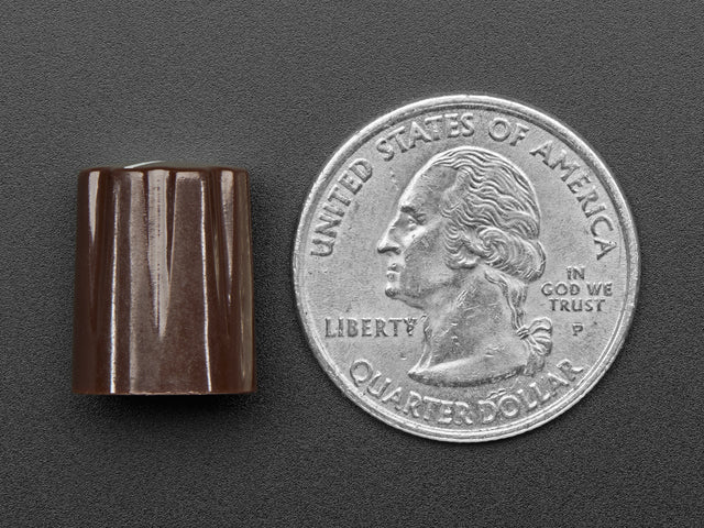 Brown Micro Potentiometer Knob - 4 pack