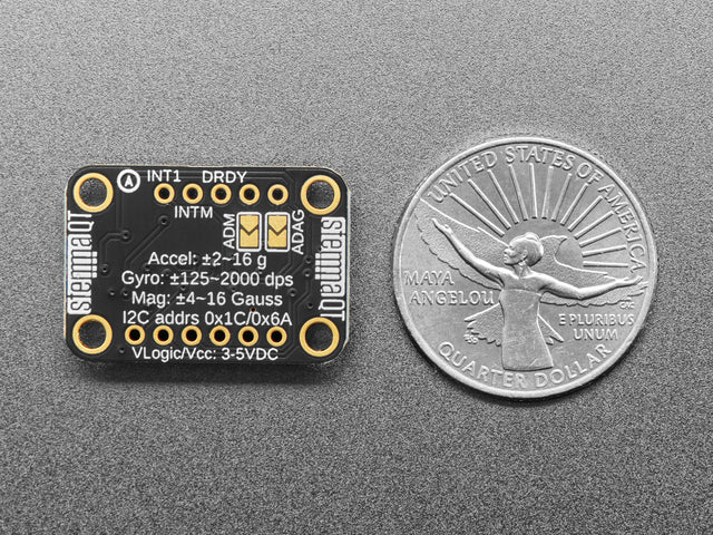 Adafruit LSM6DS3TR-C + LIS3MDL - Precision 9 DoF IMU