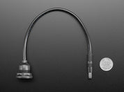 Round Panel Mount 5.5mm/2.1mm DC Barrel Jack Extension Cable