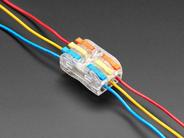 Snap Action 3-to-3 Wiring Block Connector