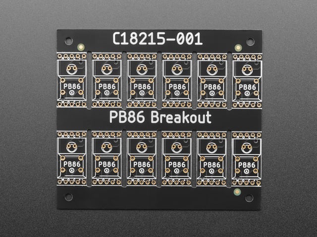 PB86 Step Switch Breadboard-Friendly Breakout PCB - Pack of 12