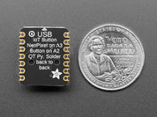 Adafruit IoT Button with NeoPixel BFF Add-On for QT Py and Xiao