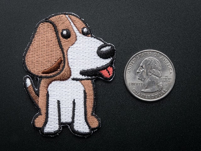 Beagle Bone - Skill badge, iron-on patch