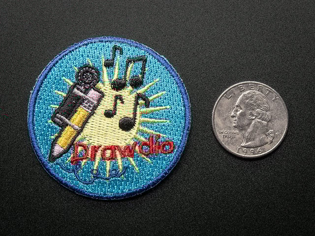 Drawdio! - Skill badge, iron-on patch