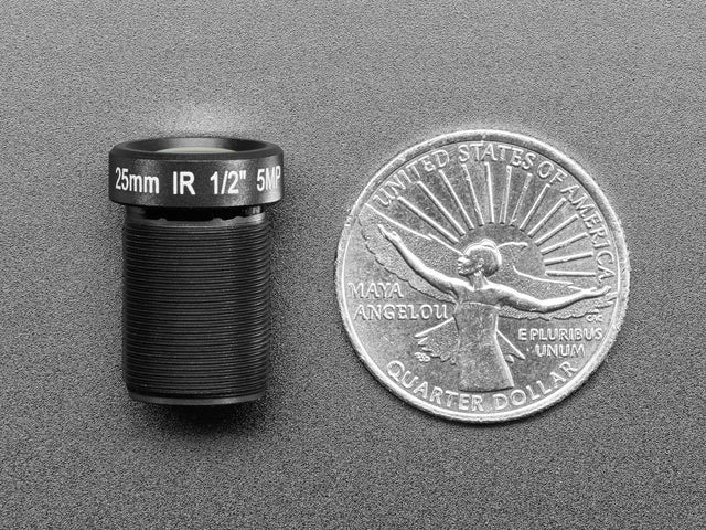 5MP 25mm Telephoto Lens for Raspberry Pi - M12 - 18 Degree FOV