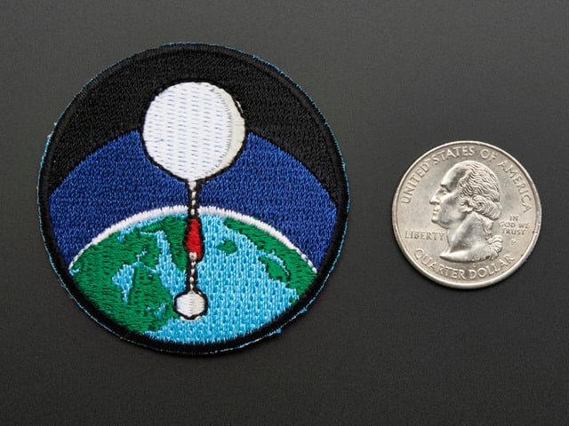 High-altitude balloon - Skill badge, iron-on patch