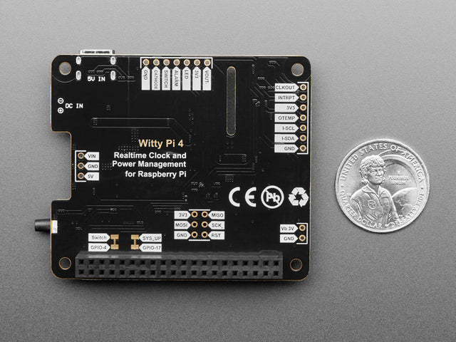 Witty Pi 4 HAT - RTC & Power Management for Raspberry Pi