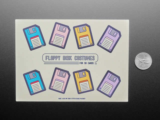 Floppy Disk Costumes for SD Cards by Charlyn Gonda