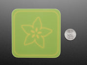 PCB Coaster with Gold Adafruit Logo