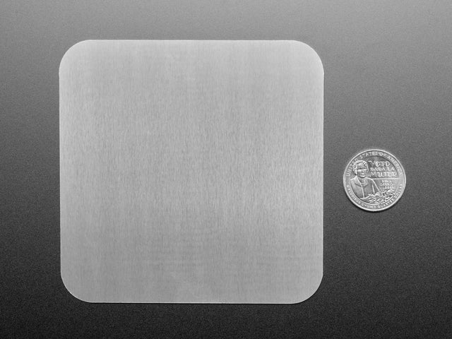 Aluminum PCB Coaster with Adafruit Logo
