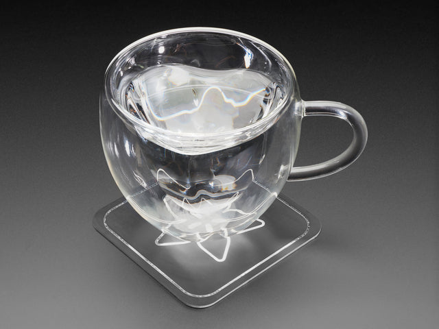 Aluminum PCB Coaster with Adafruit Logo