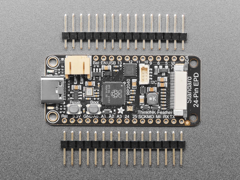 Adafruit RP2040 Feather ThinkInk for 24-pin E-Paper Displays