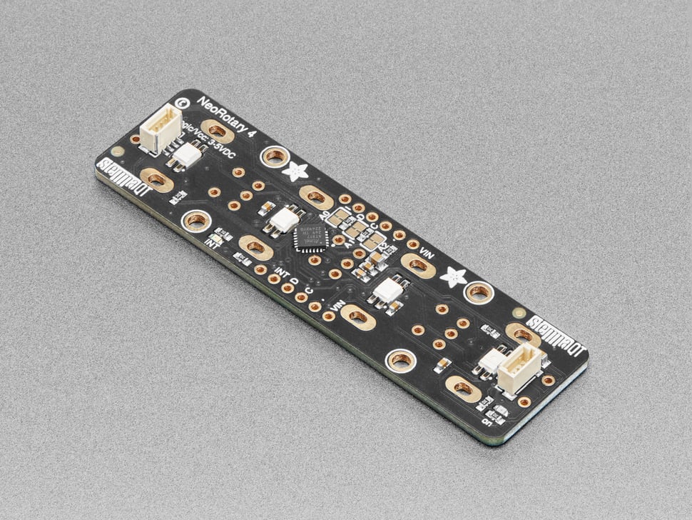 Adafruit I2C Quad Rotary Encoder Breakout with NeoPixel