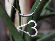 Ascii Heart <3 Necklace