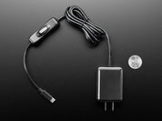 Vertical Wall Power Supply with USB C - 5V 3A Output and Switch