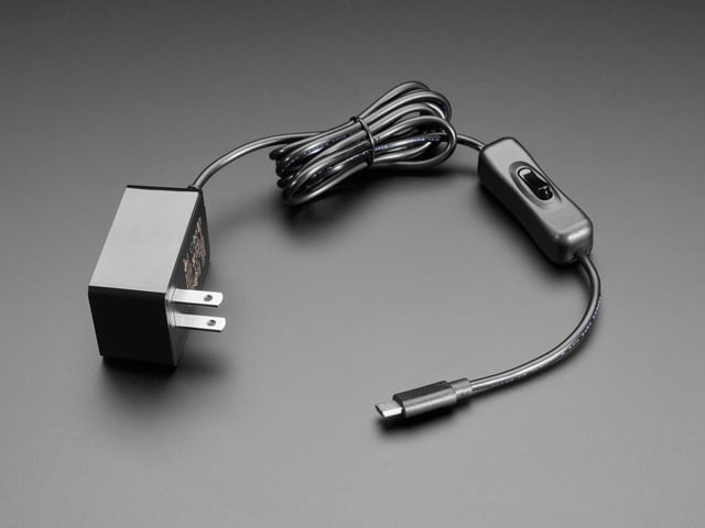 Wall Power Supply with USB C - 5V 3A Output and Switch