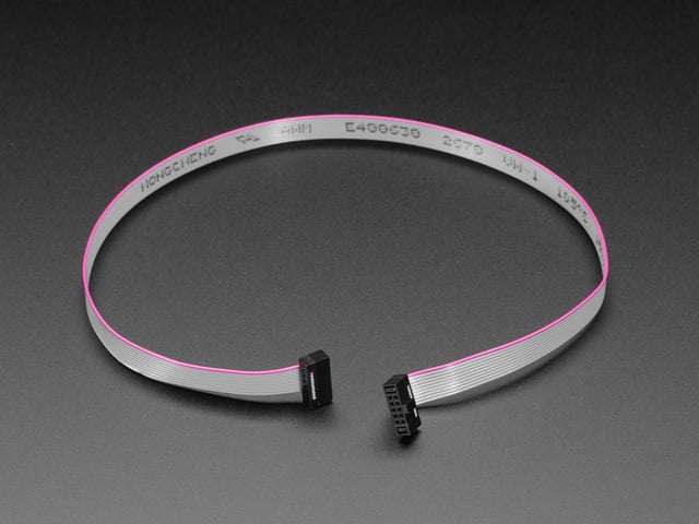 10-pin 2x5 Socket-Socket 1.27mm IDC (SWD) Cable - 300mm long