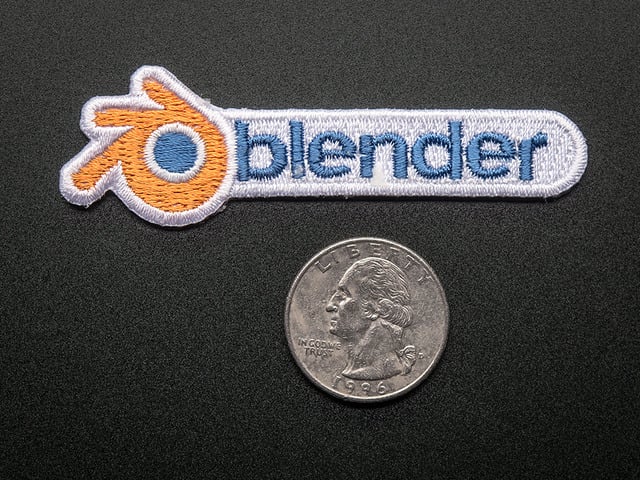 Blender - Skill badge, iron-on patch
