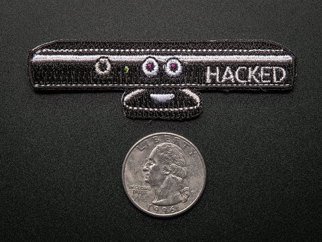 Hacked Kinect - Skill badge, iron-on patch