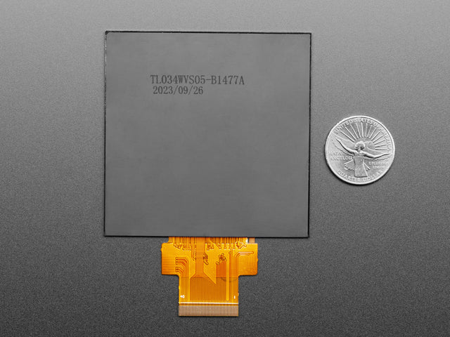 Square RGB TTL TFT Display - 3.4" 480x480 No Touchscreen
