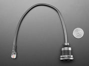 RJ-12 or RJ-11 Telephone Round Panel Mount Extension Cable