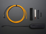 EL wire starter pack - Yellow 2.5 meter (8.2 ft)