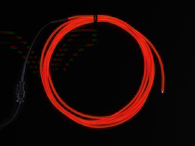 EL wire starter pack - Red 2.5 meter (8.2 ft)