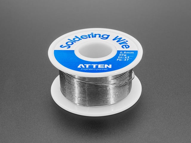 Mini Leaded Solder Spool - 0.8mm Diameter - 50 grams