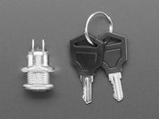 On-Off Key Lock Switch - 12mm Diameter