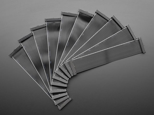 10 Pack Clearance - 26-pin GPIO IDC Ribbon Cable - 2x13