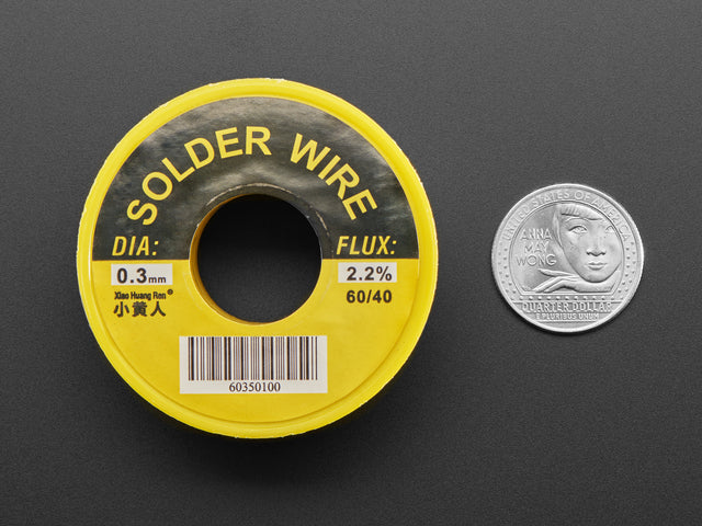 Mini Leaded 60/40 Solder Spool - 0.3mm Diameter - 50 grams