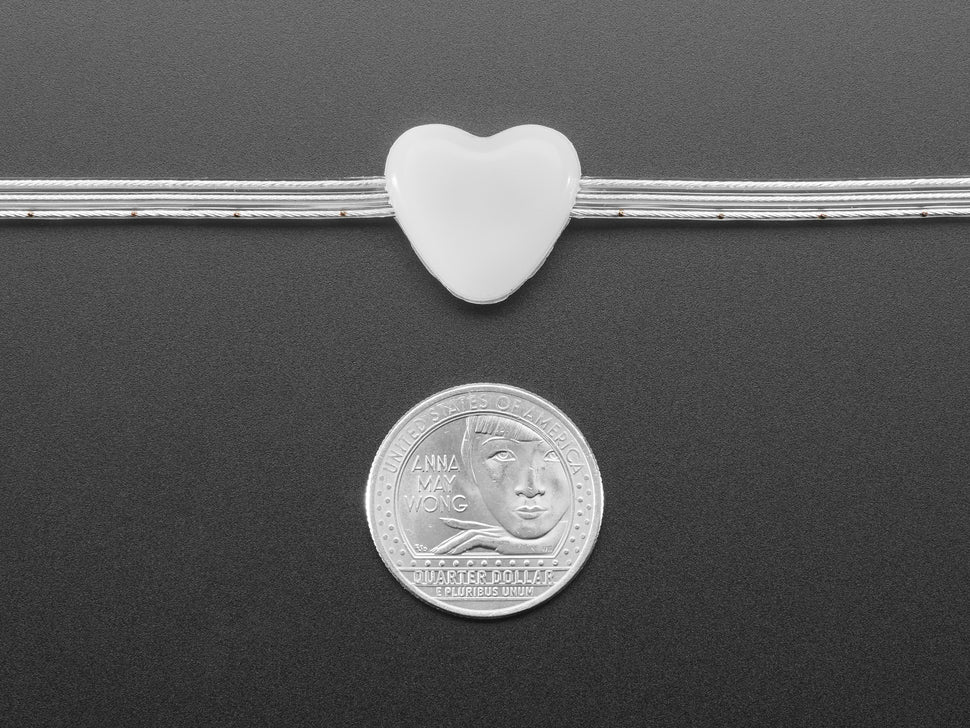 Adafruit NeoPixel LED Heart Shape Pixel Strand - 20 LEDs