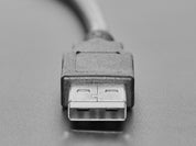 Panel Mount USB Cable - USB A Plug to USB A Right Angle Socket
